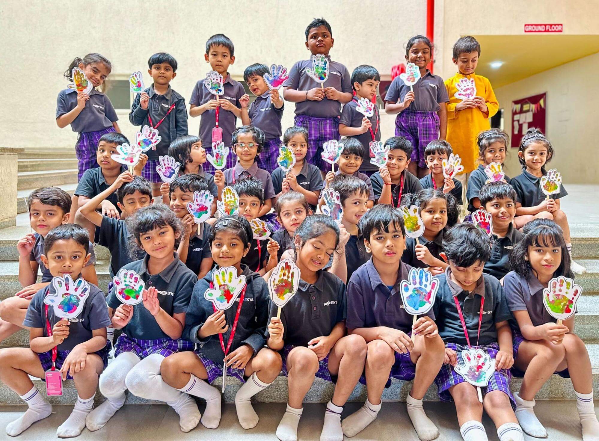 Early Years students in one of the Montessori Schools in Bangalore